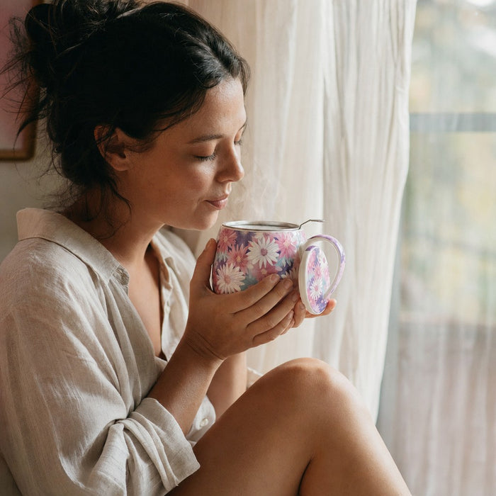Quiet Blossom moment — Tea Infuser Mug