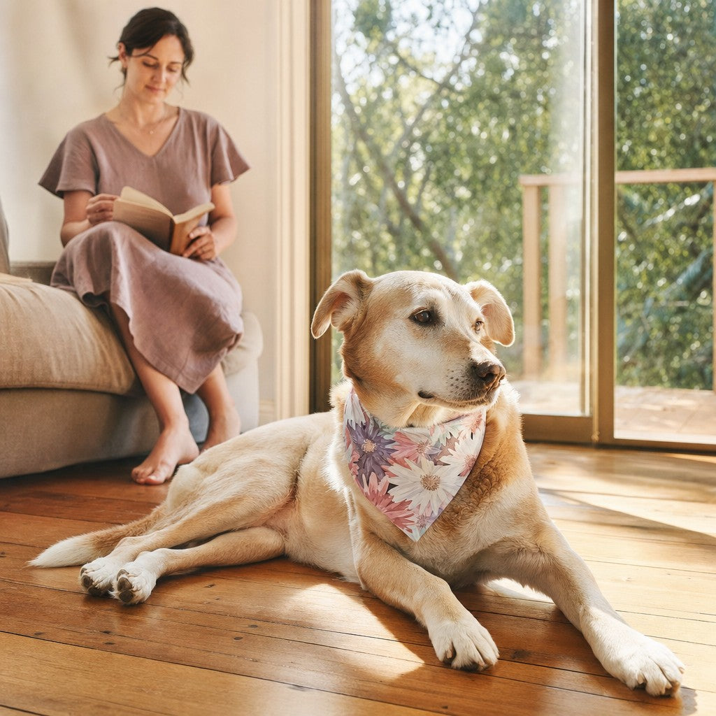 Quiet Blossom moment — Dog Bandana